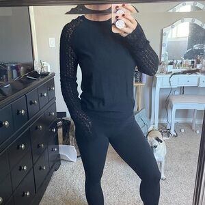 Black backless sweater